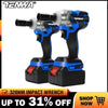 TENWA Electric Wrench Brushless Impact Wrench Socket Wrench 21V 4000mAh Li Battery Hand Drill Installation Power Tools