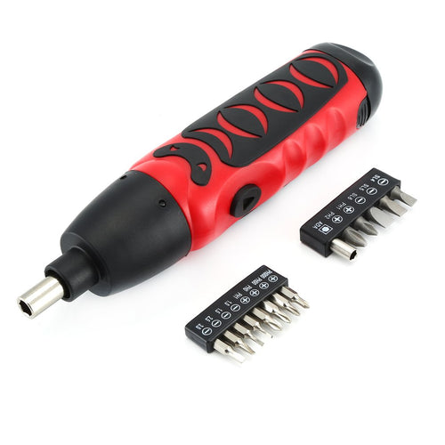 X-power 6V Mini Cordless Electric Screwdriver Bits kit Wireless Screw Power Driver Drill Power Tools Forward/Reverse Switch